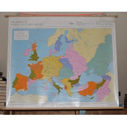 Europe about 1360 (Large Pull Down Map)